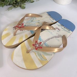 Brighton Balboa Starfish Flip Flop Sandals. Size 7-8